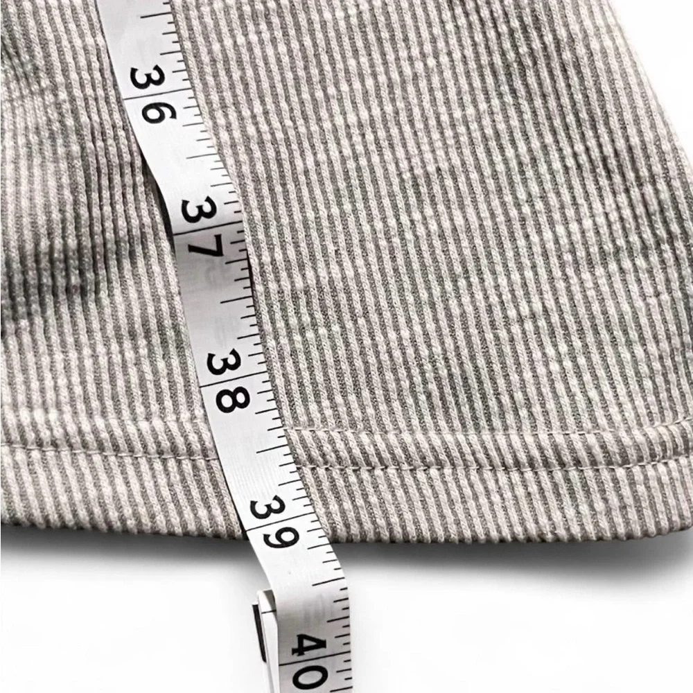 DONNI. Anthropologie NWT Taupe Knit Open Front Ribbed Cardigan OSFA Plus